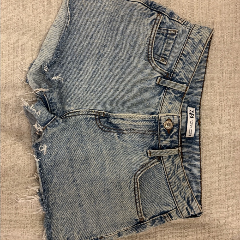 Zara Blue Denim Women's Shorts